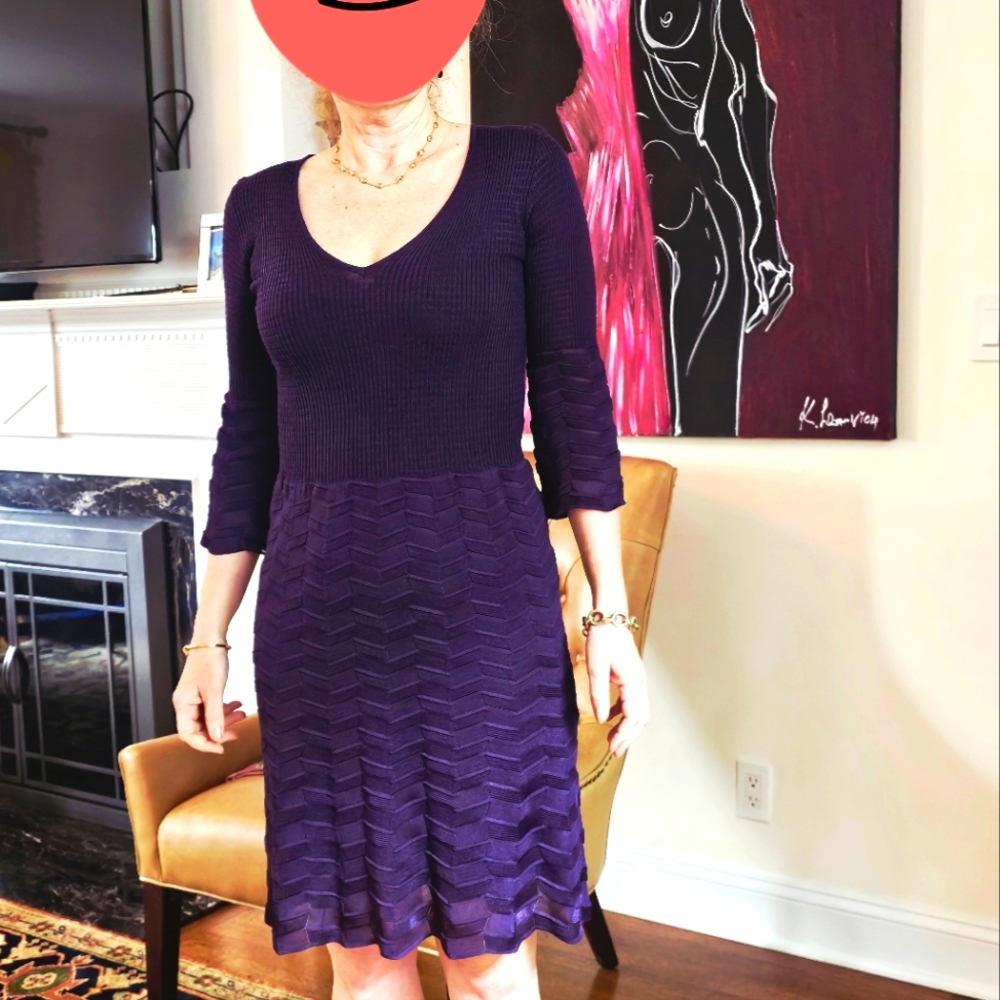 Missoni Purple Knit Dress, Size 4